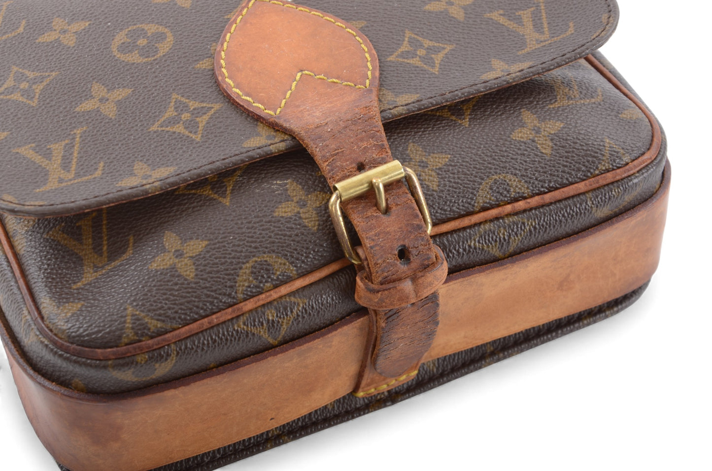 Louis Vuitton Cartesier MM Vintage Crossbody Shoulder Bag Monogram Designer Classic