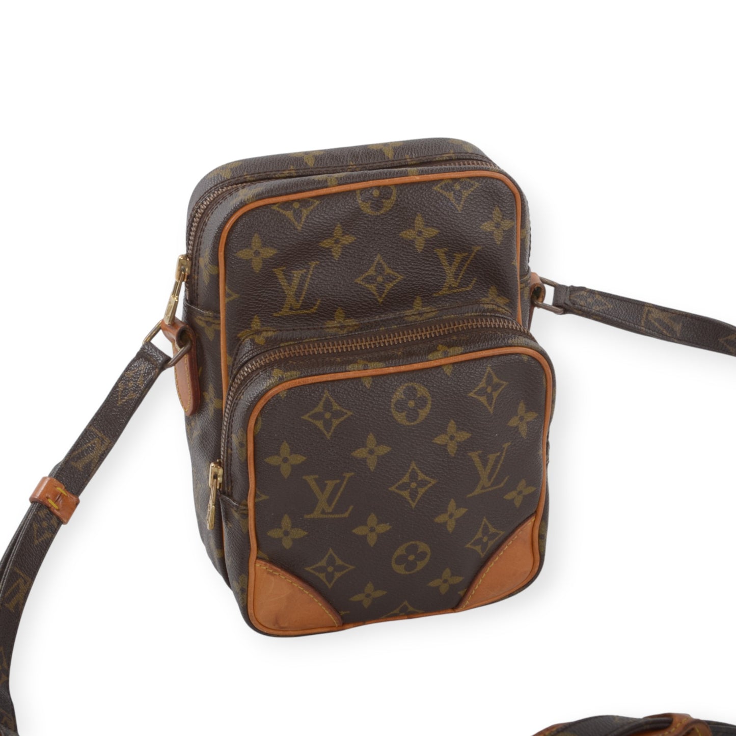 Louis Vuitton Amazon Vintage Crossbody Shoulder Bag Monogram Designer Classic