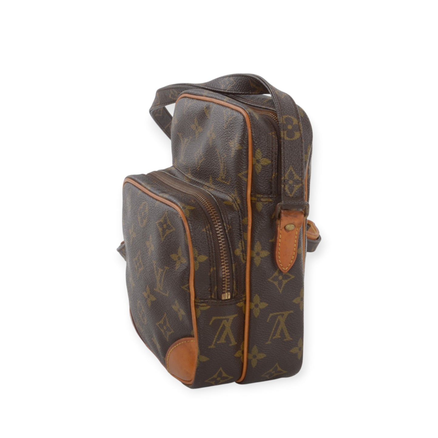 Louis Vuitton Amazon Vintage Crossbody Shoulder Bag Monogram Designer Classic