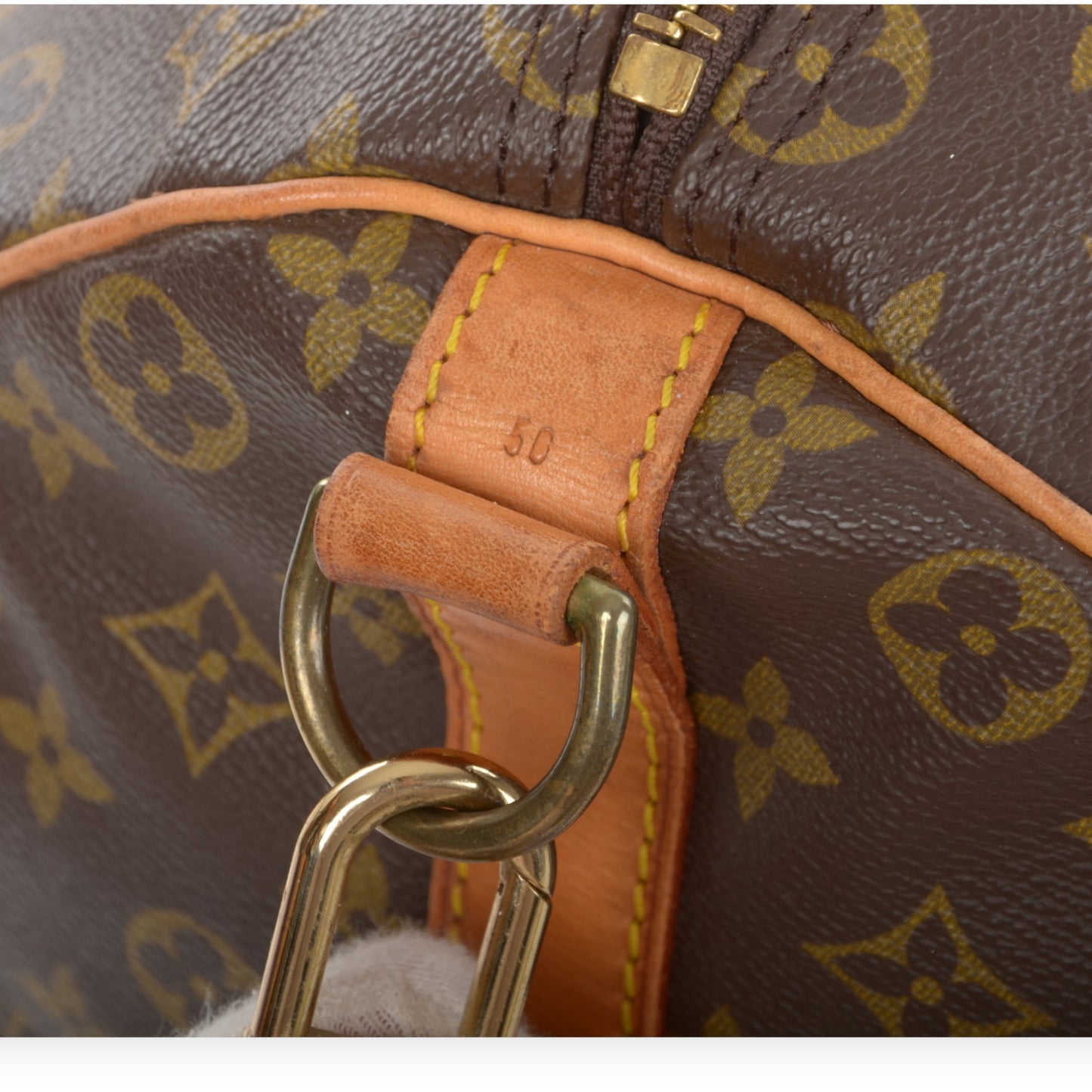 Louis Vuitton Keepall Bandoulière 50 Monogram Vintage Boston Bag Weekendbag Travel Canvas