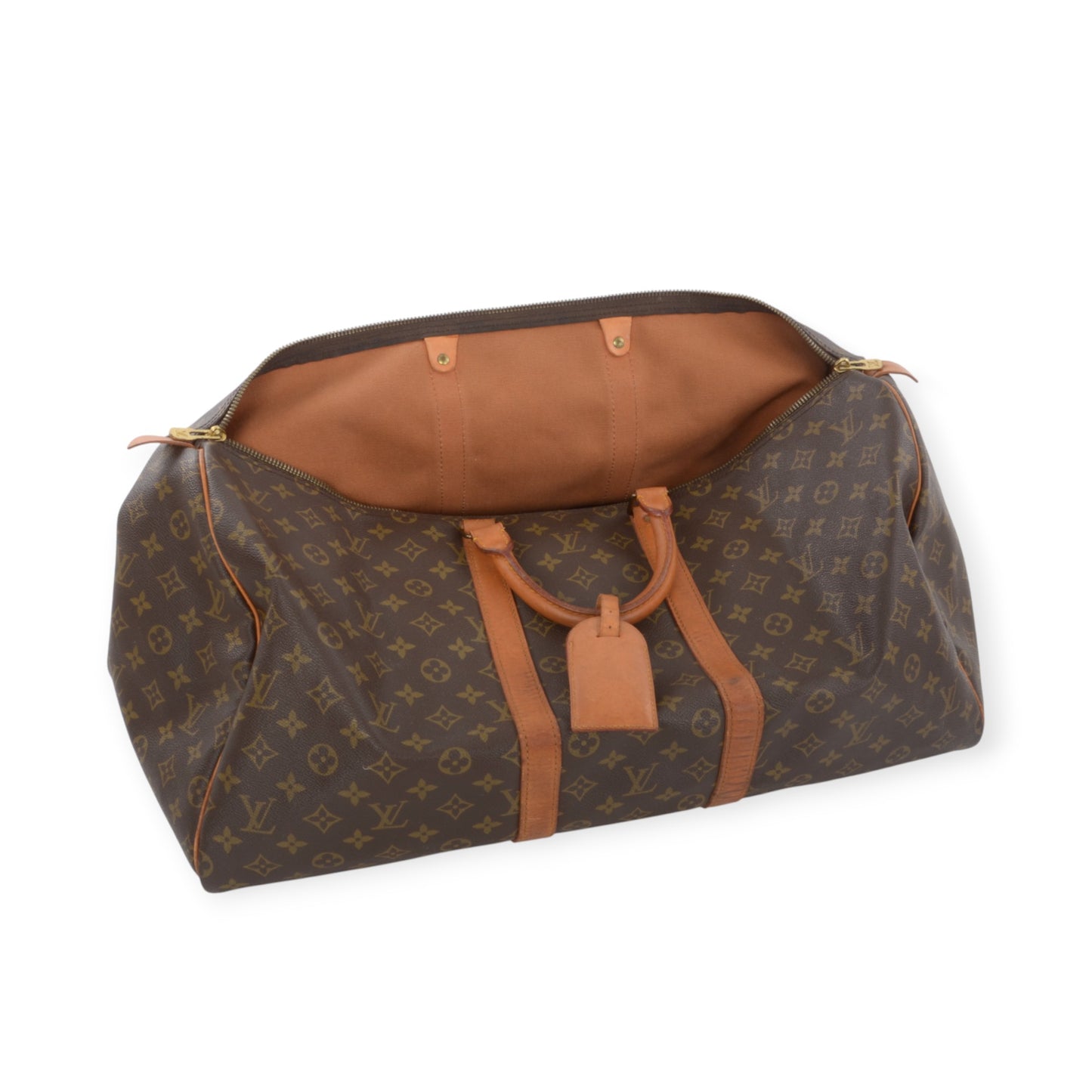 Louis Vuitton Keepall 55 Monogram Vintage Boston Bag Weekendbag Travel Canvas Designer Classic