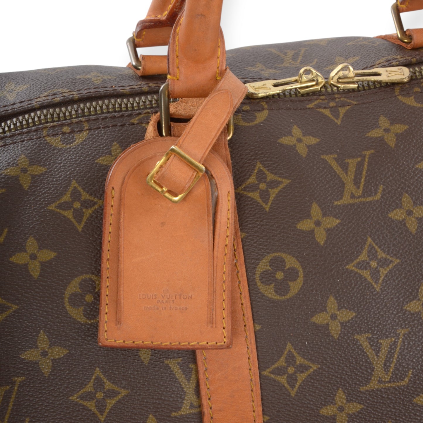 Louis Vuitton Keepall 55 Monogram Vintage Boston Bag Weekendbag Travel Canvas Designer Classic