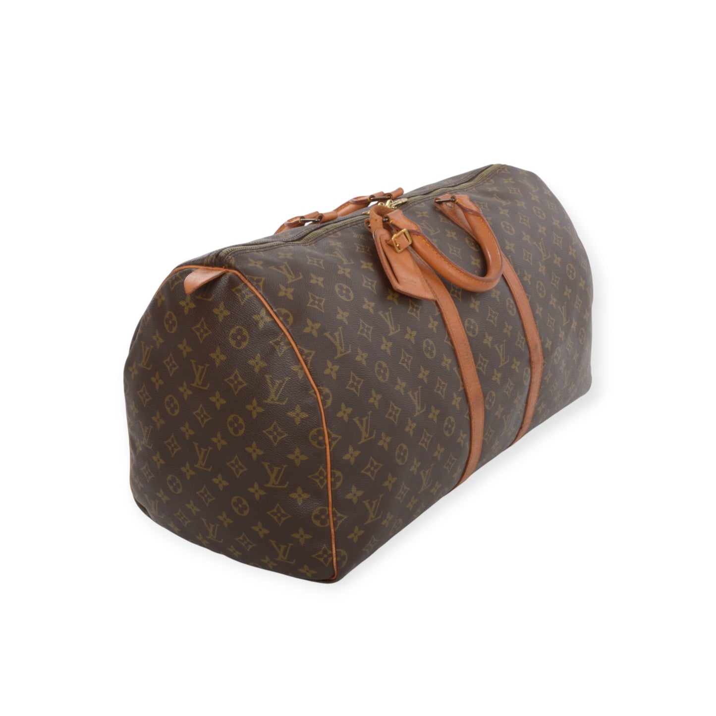 Louis Vuitton Keepall 55 Monogram Vintage Boston Bag Weekendbag Travel Canvas Designer Classic