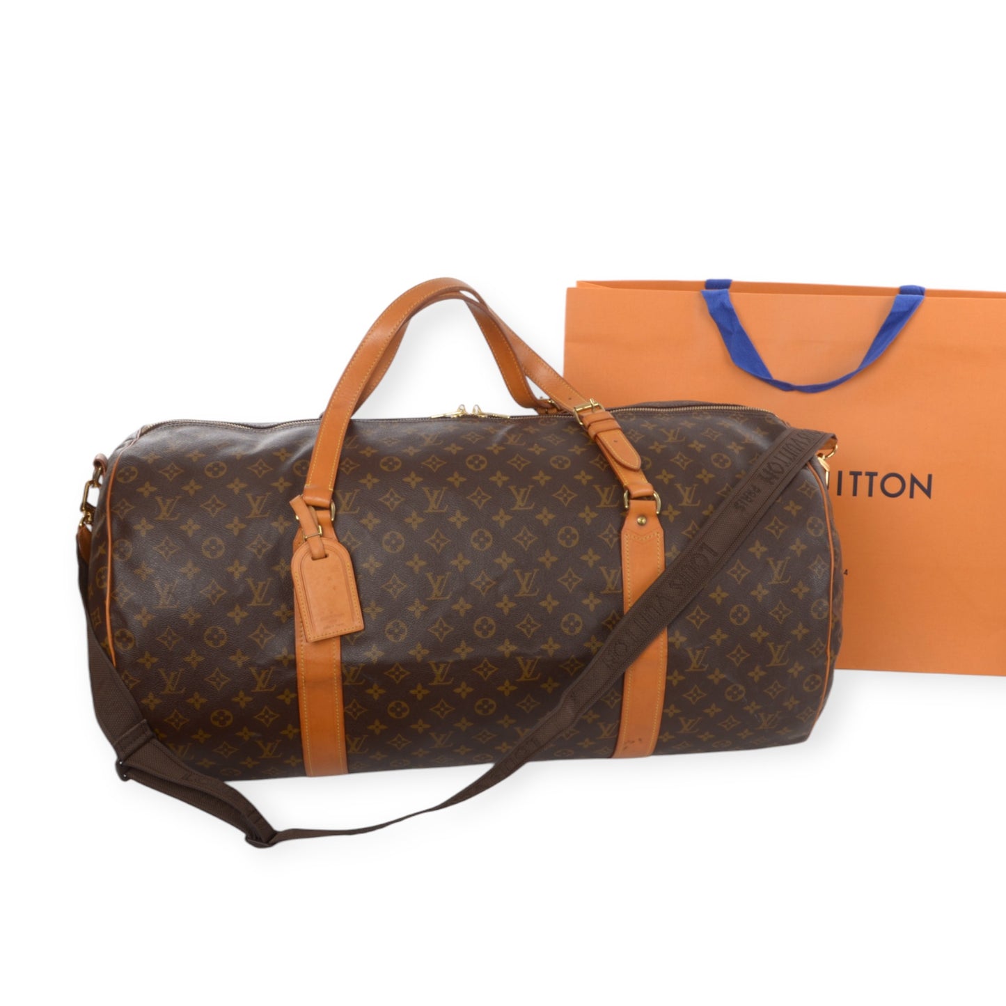Louis Vuitton Sac Polochon 65 Monogram Vintage Boston Bag Weekendbag Travel Canvas Designer Classic