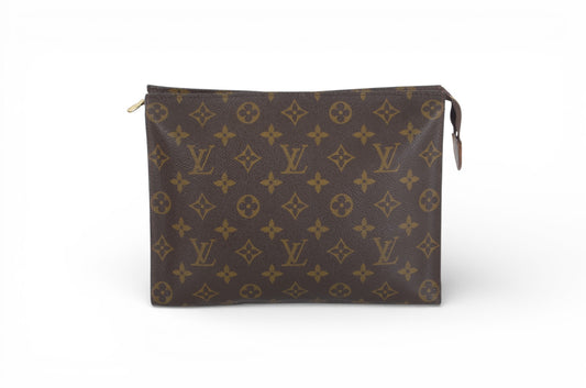 Louis Vuitton Pouch Toilette 26 Pouch Clutch Makeup Toilet Bag Monogram Vintage