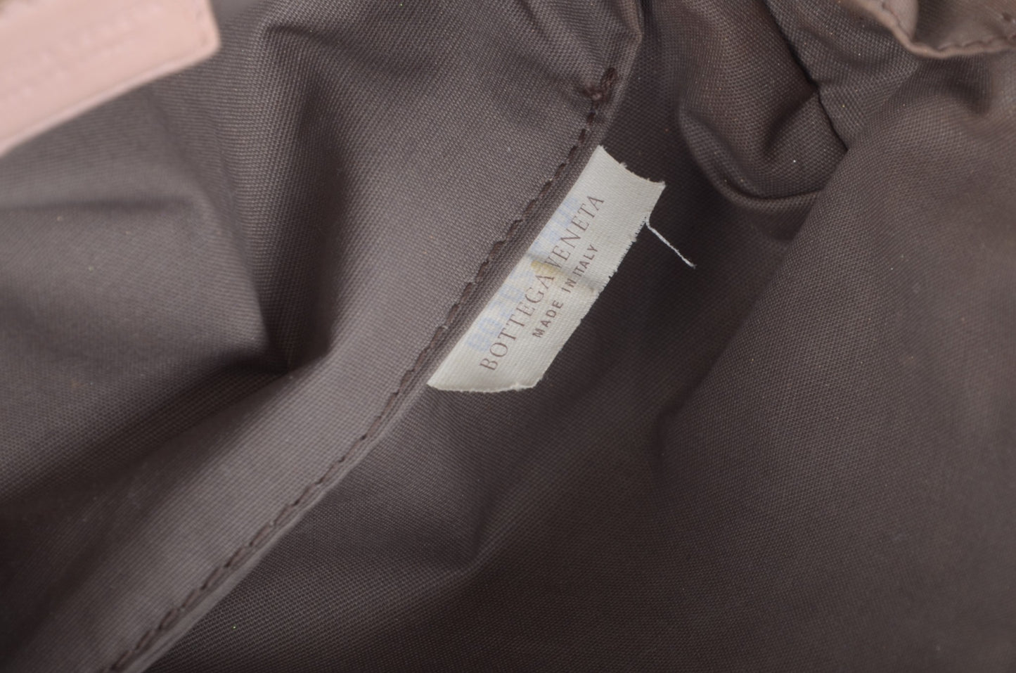 Bottega Veneta Intrecciato Leather Pouch Pink Vanity Make Up Mini Bag