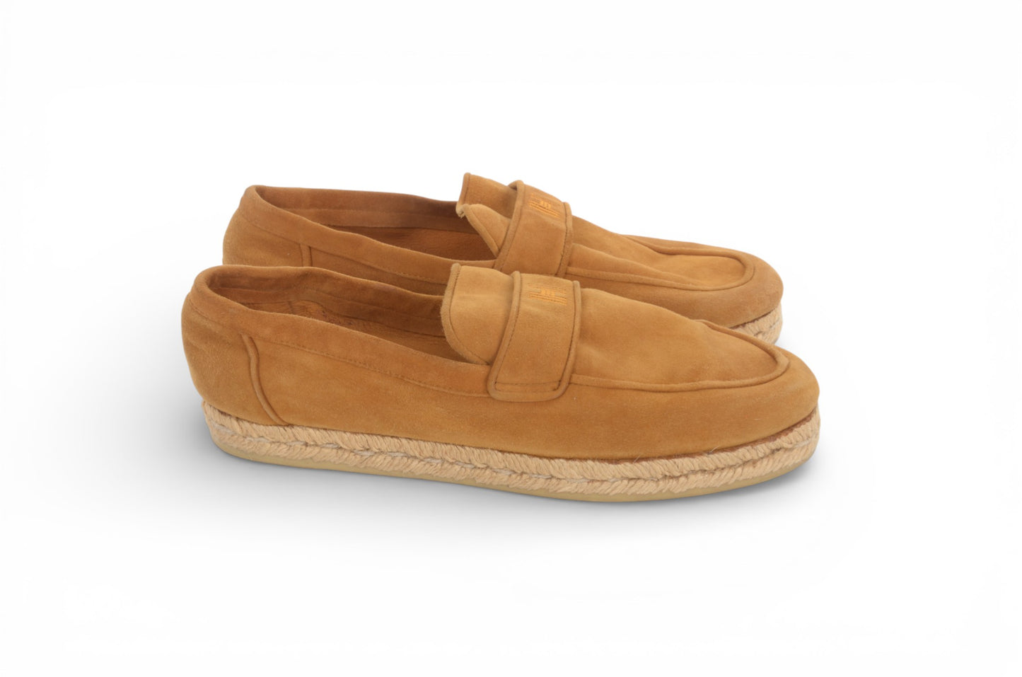 Hermès Suede Leather Espadrilles Loafers Flats Shoes Brown Size 40 Luxury Designer Classic