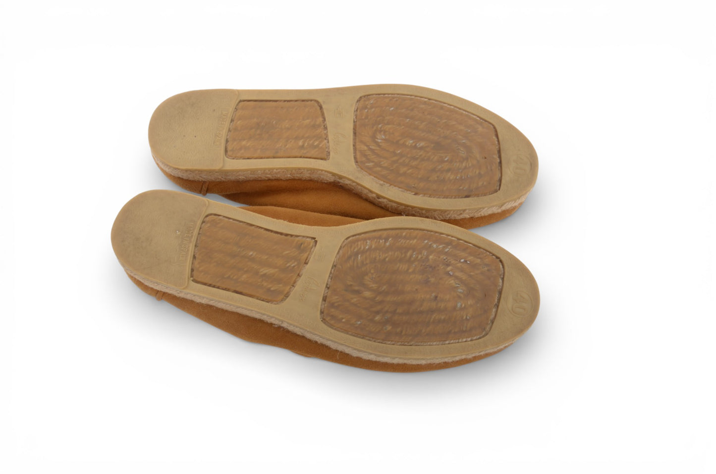 Hermès Suede Leather Espadrilles Loafers Flats Shoes Brown Size 40 Luxury Designer Classic