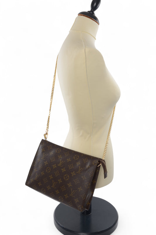 Louis Vuitton Pouch Toilette 26 Pouch Clutch Makeup Toilet Bag Monogram Vintage