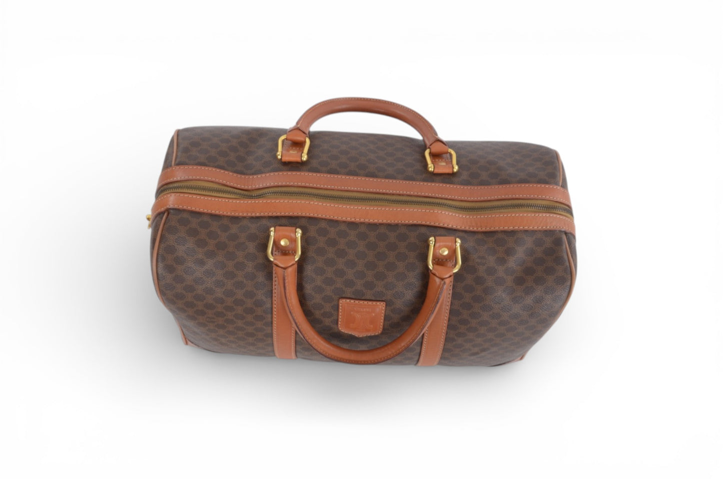 Celine Macadam Weekend Bag Boston Bag Triomphe Monogram Vintage Designer Classic