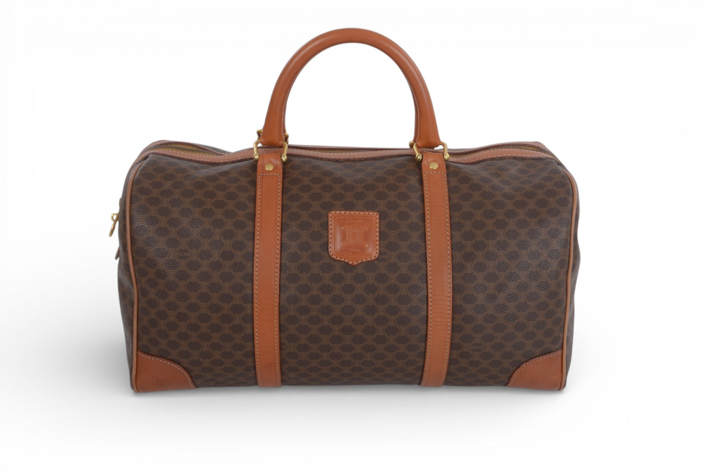 Celine Macadam Weekend Bag Boston Bag Triomphe Monogram Vintage Designer Classic