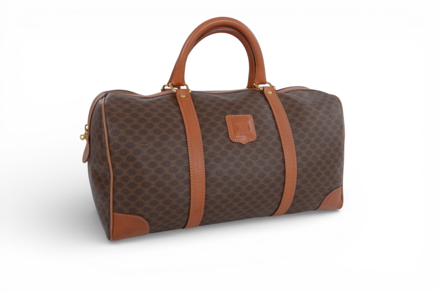 Celine Macadam Weekend Bag Boston Bag Triomphe Monogram Vintage Designer Classic