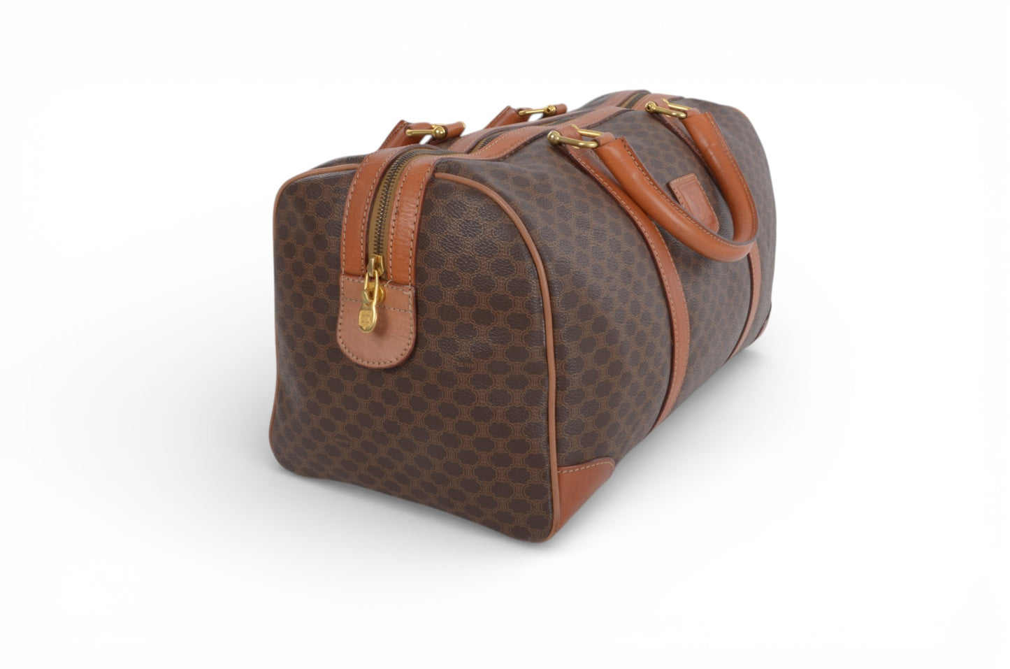 Celine Macadam Weekend Bag Boston Bag Triomphe Monogram Vintage Designer Classic