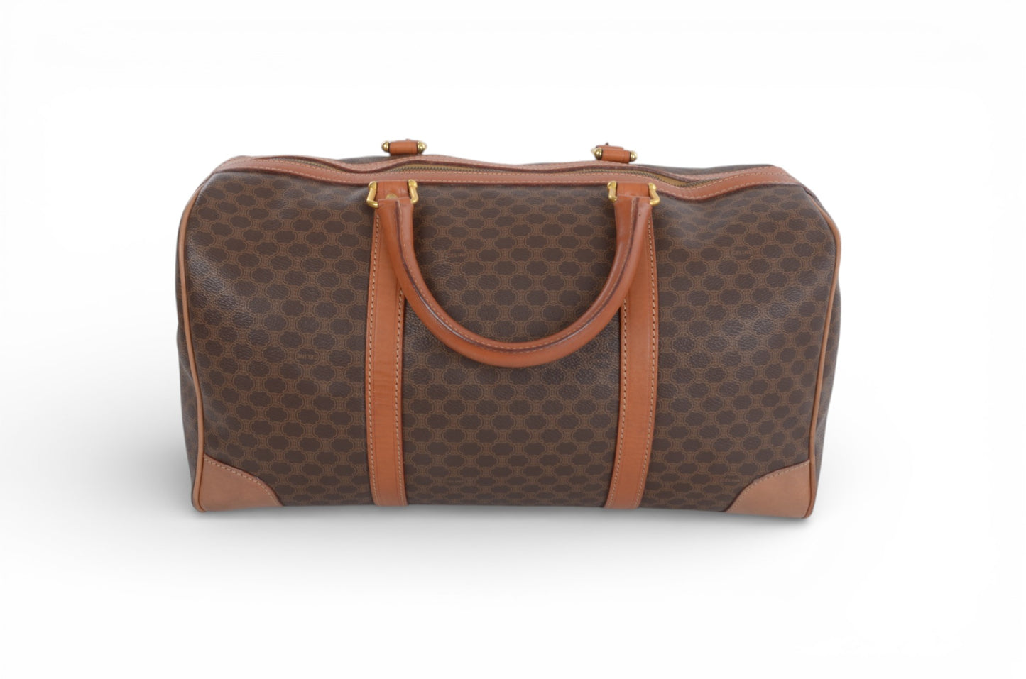 Celine Macadam Weekend Bag Boston Bag Triomphe Monogram Vintage Designer Classic