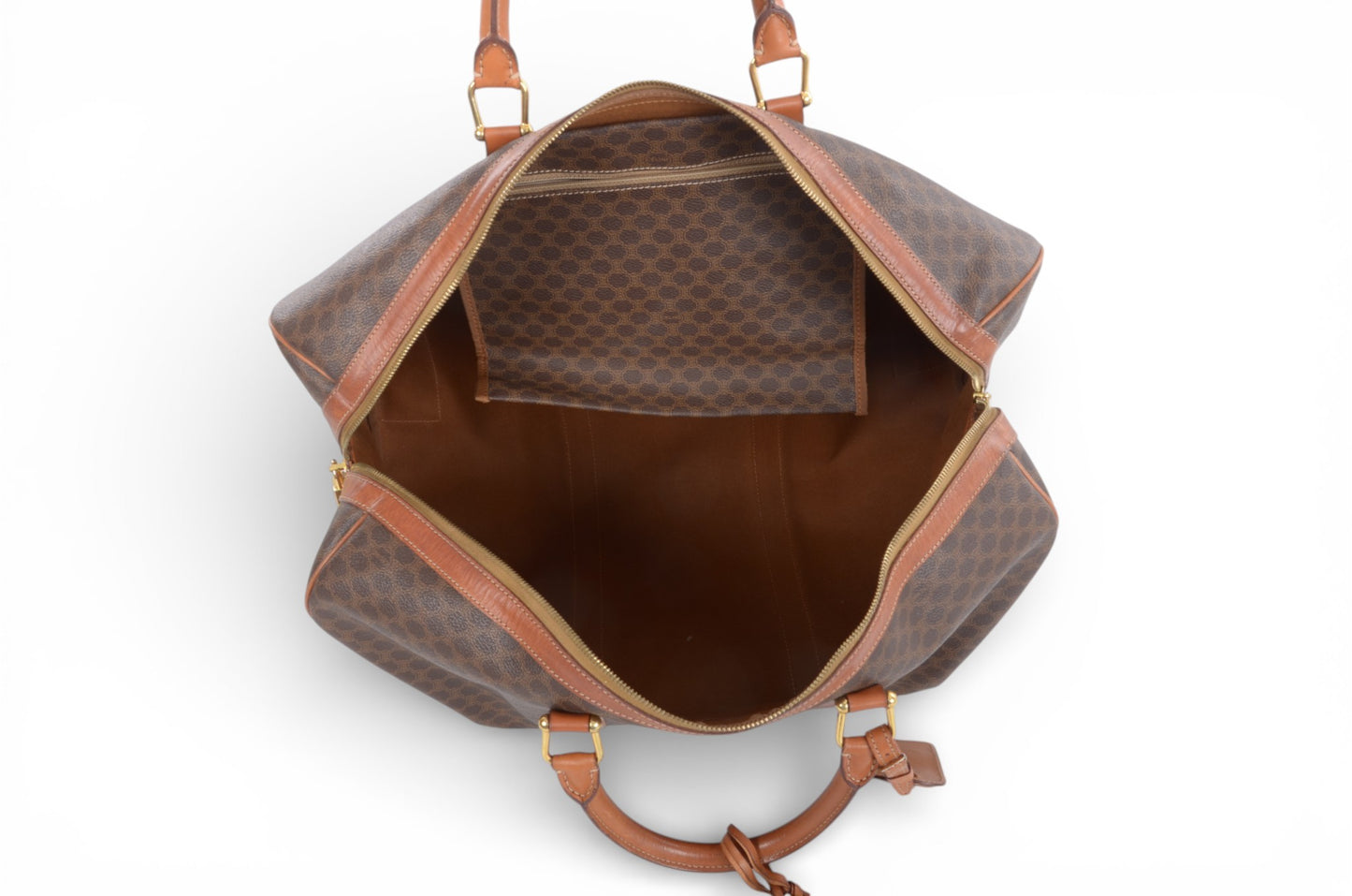 Celine Macadam Weekend Bag Boston Bag Triomphe Monogram Vintage Designer Classic