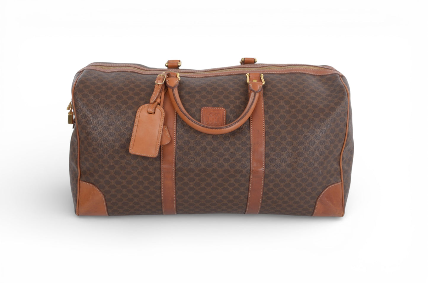 Celine Macadam Weekend Bag Boston Bag Triomphe Monogram Vintage Designer Classic