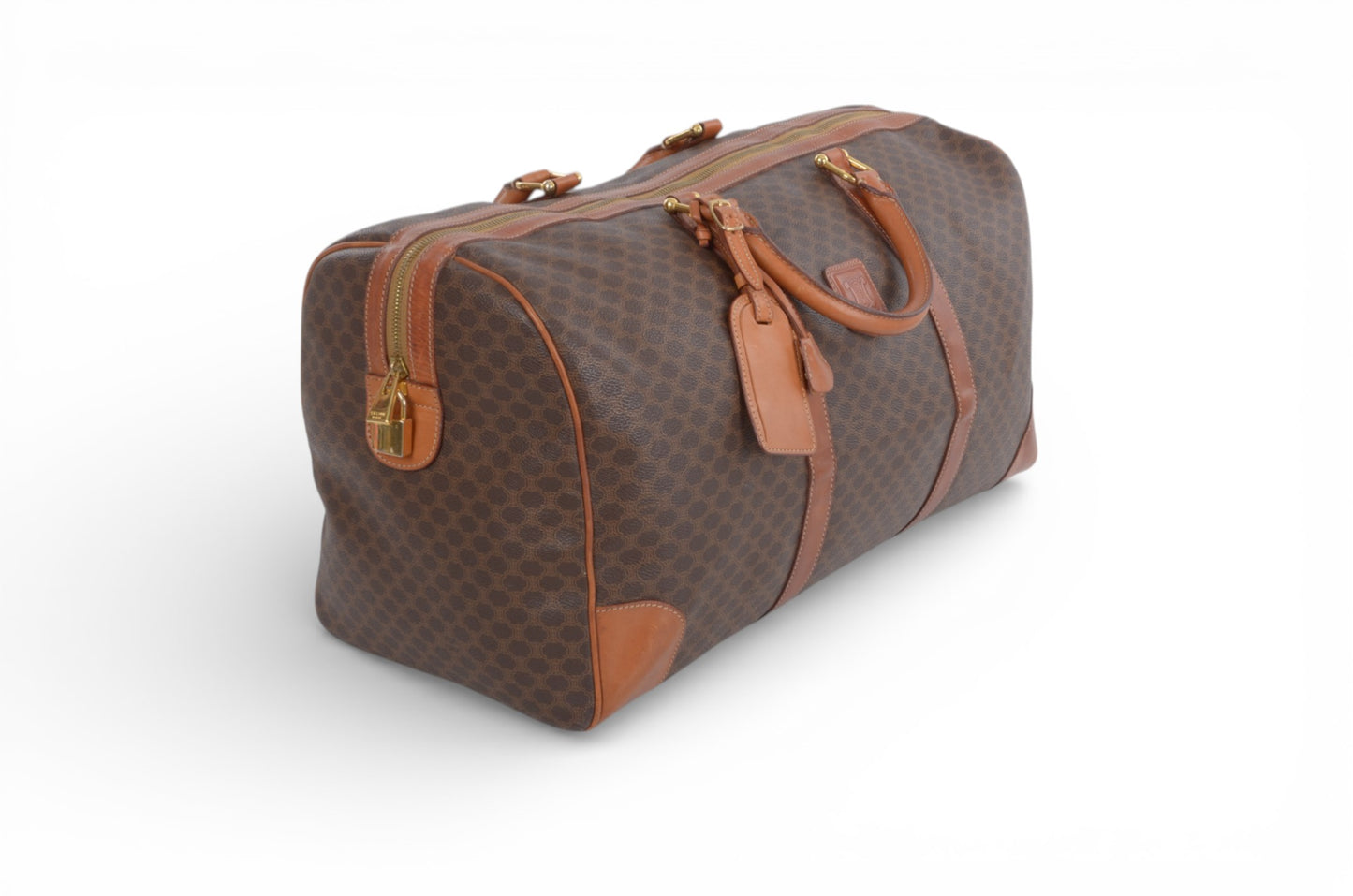 Celine Macadam Weekend Bag Boston Bag Triomphe Monogram Vintage Designer Classic