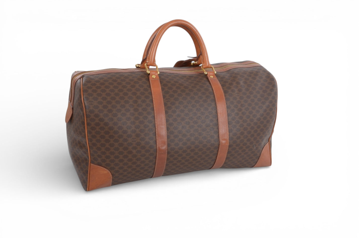 Celine Macadam Weekend Bag Boston Bag Triomphe Monogram Vintage Designer Classic