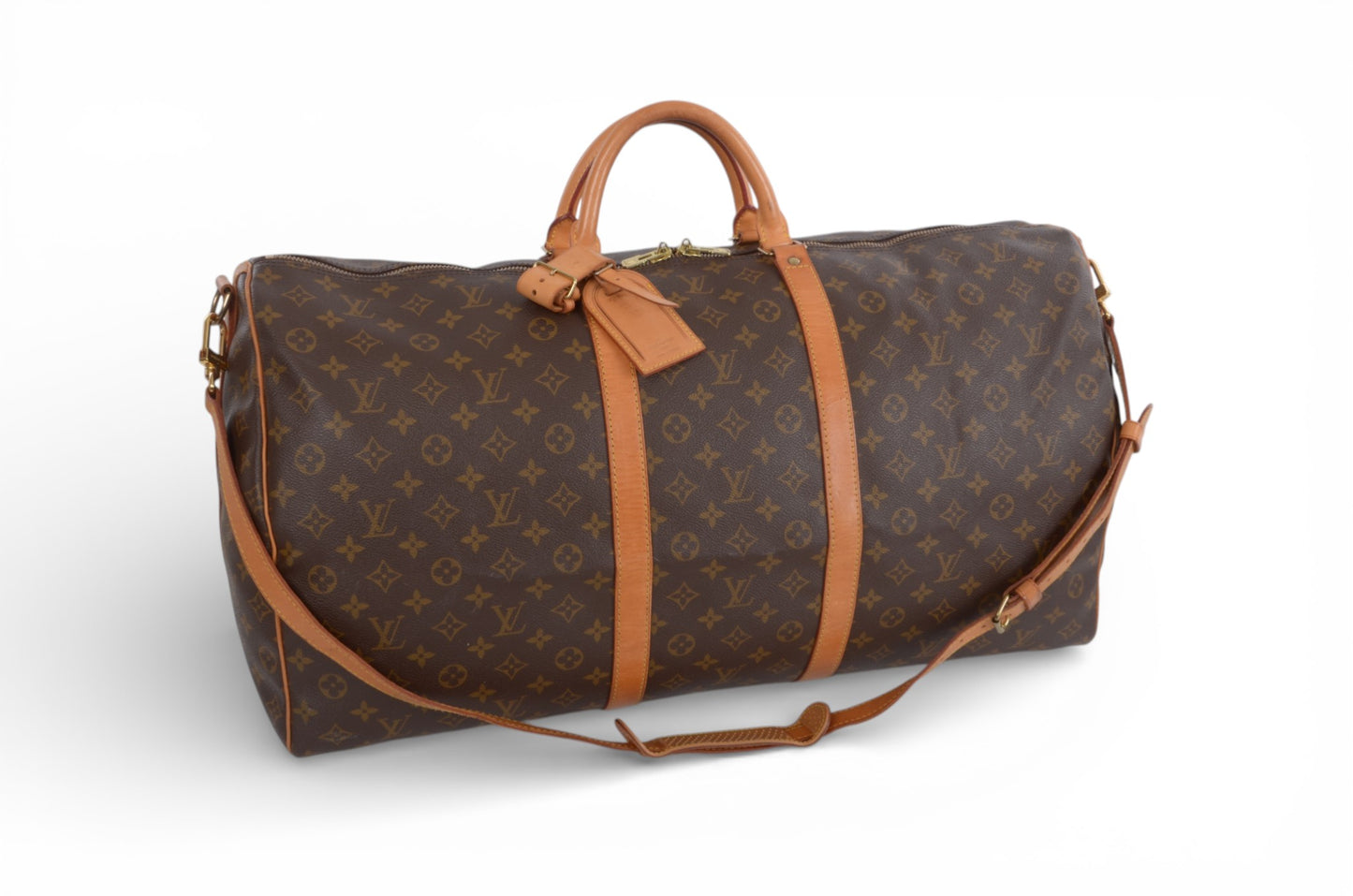 Louis Vuitton Keepall Bandoulière 60 Monogram Vintage Boston Bag Weekendbag Travel Canvas Designer Classic