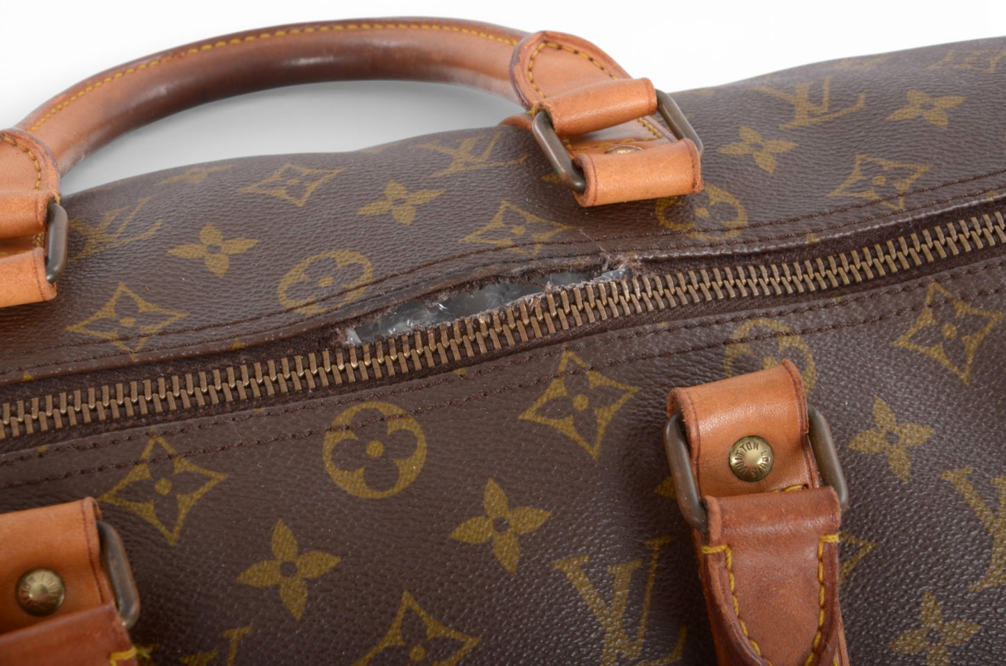 Louis Vuitton Keepall 50 Monogram Vintage Bag Weekendbag Travel Canvas Designer Classic