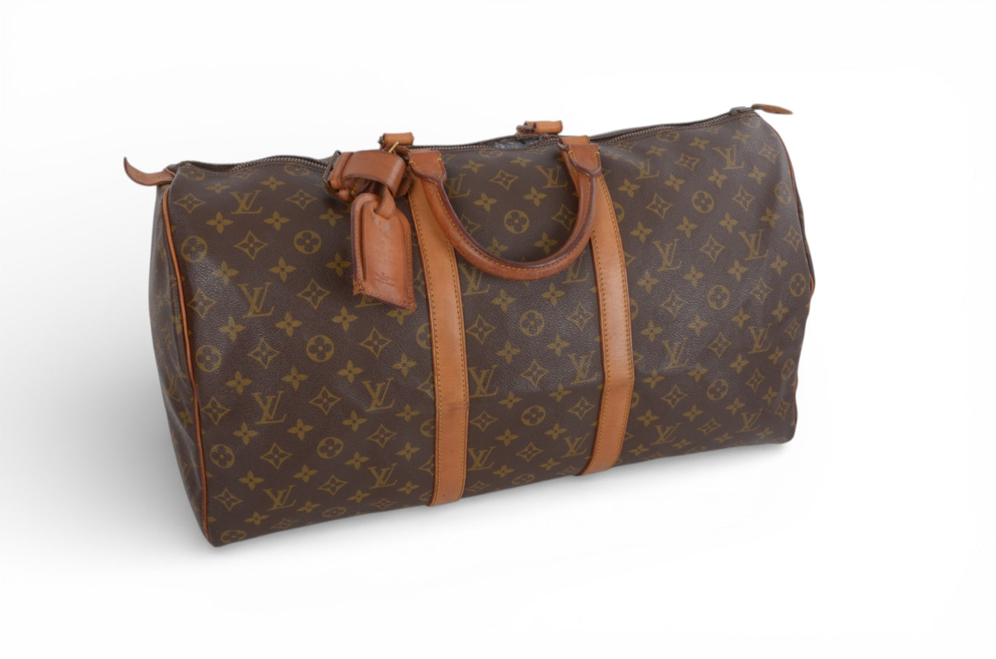 Louis Vuitton Keepall 50 Monogram Vintage Bag Weekendbag Travel Canvas Designer Classic