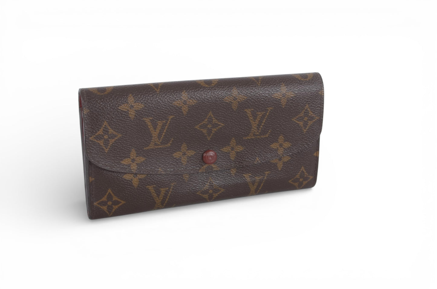 Louis Vuitton Emily Monogram Long Wallet Portefeuille Vintage Leather Canvas Brown Crossbody Bag
