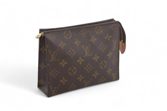 Louis Vuitton Pouch Toilette 19 Pouch Clutch Makeup Toilet Bag Monogram Vintage