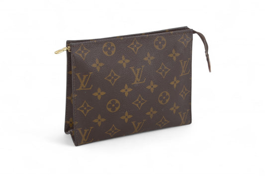 Louis Vuitton Pouch Toilette 19 Pouch Clutch Makeup Toilet Bag Monogram Vintage