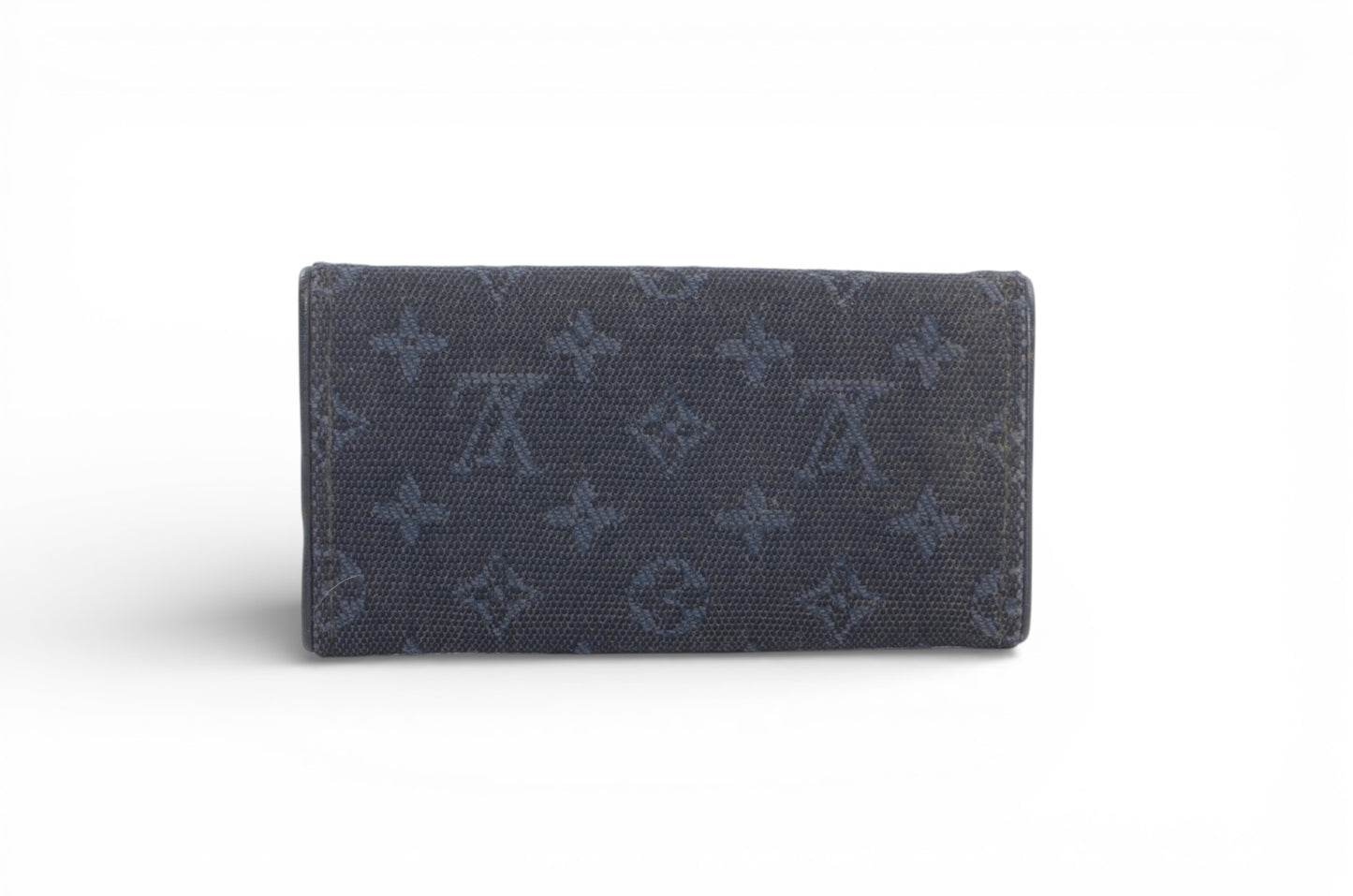 Louis Vuitton Mini Lin Blue Key Holder Keyholder Case Vintage Pouch Monogram Designer Classic
