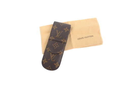 Louis Vuitton Pen Pencil Case Glasses Case Etui Monogram Canvas Vintage Designer Classic