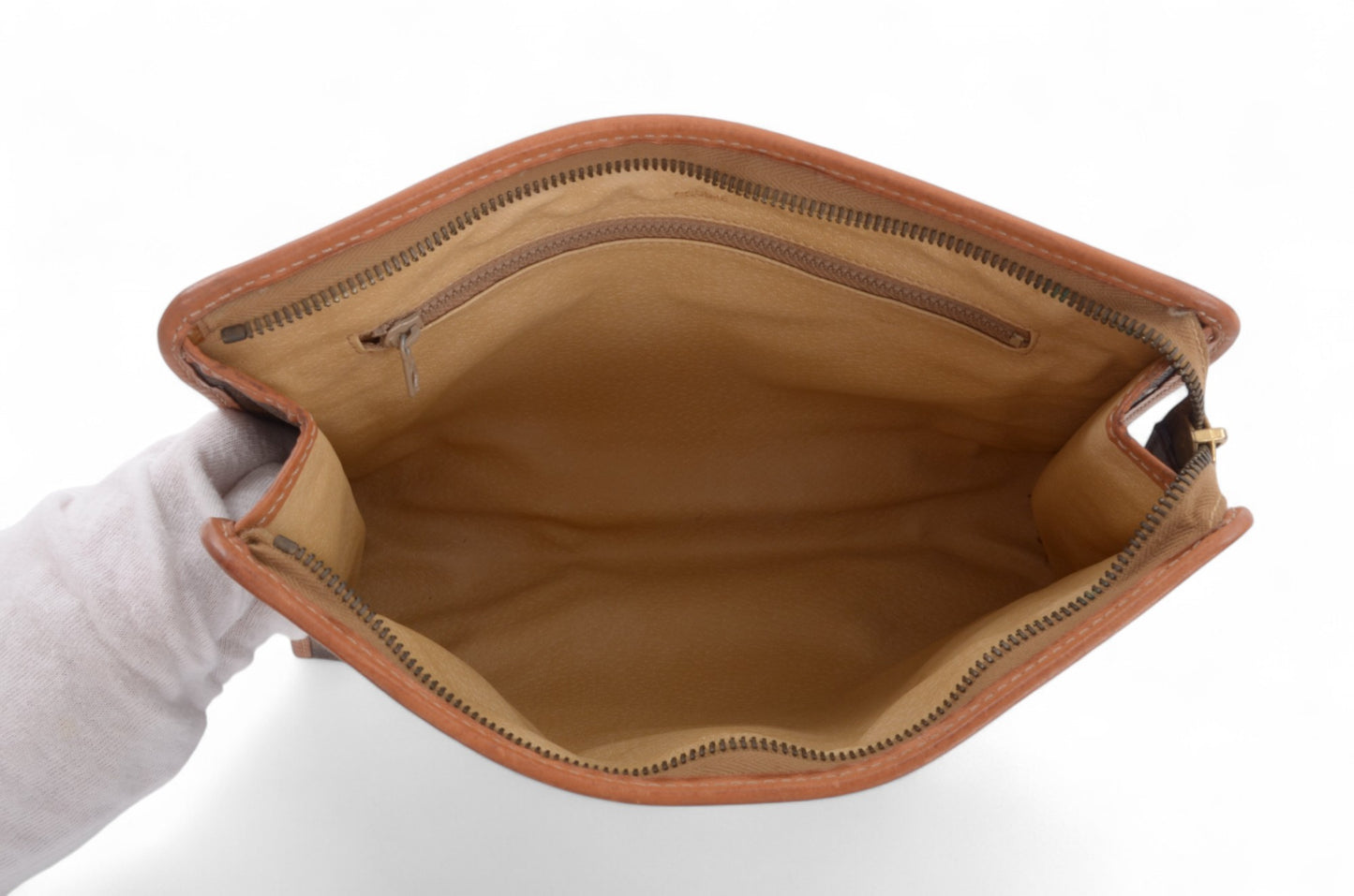 Celine Vintage Triomphe Clutch Bag Evening Bag Pouch Make Up Vanity Toiletry Bag Monogram Canvas