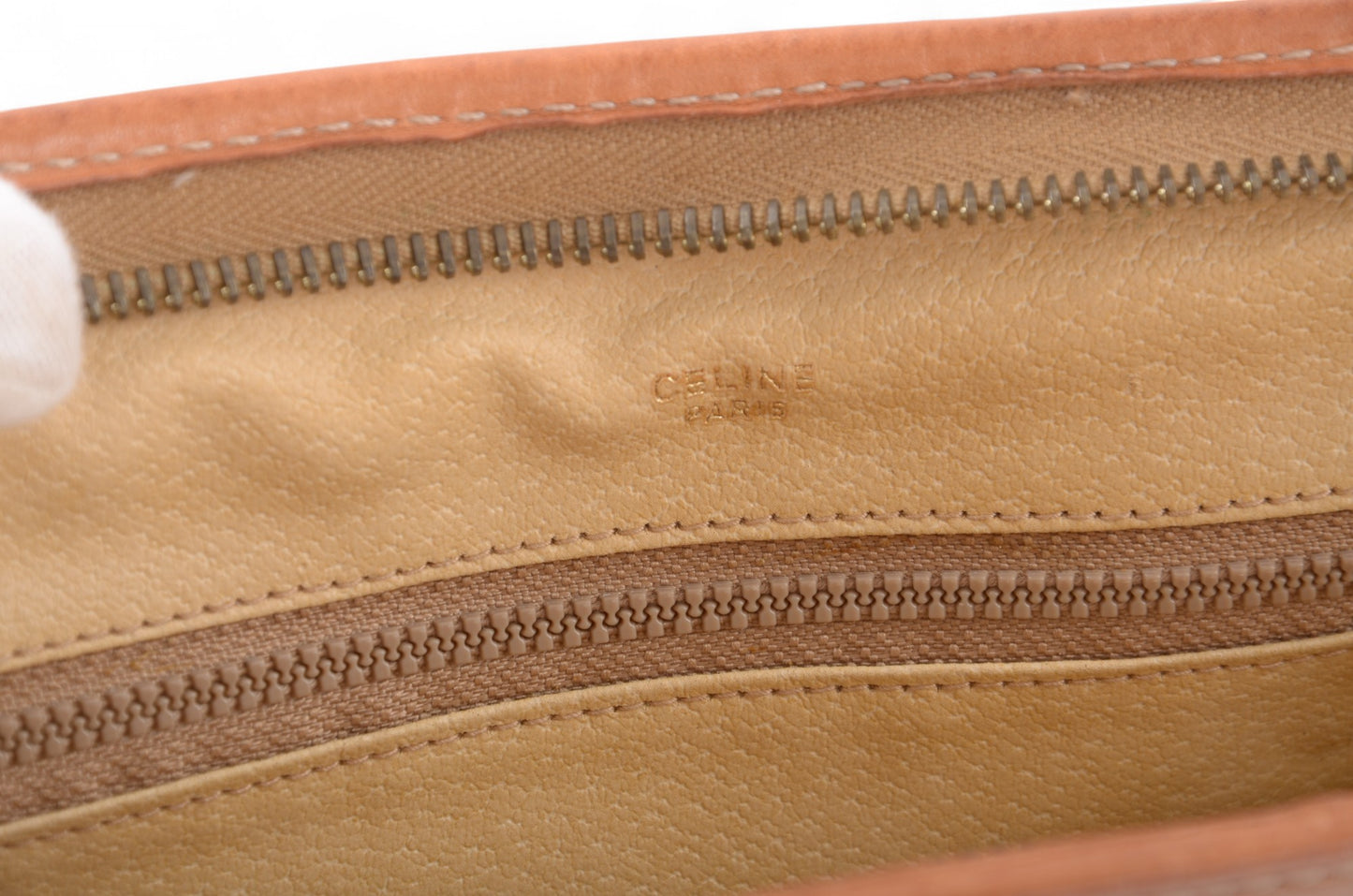 Celine Vintage Triomphe Clutch Bag Evening Bag Pouch Make Up Vanity Toiletry Bag Monogram Canvas