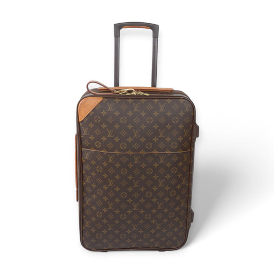 Louis Vuitton Monogram Canvas Pegase 55 Suitcase Travel Trolley Cabin Bag Weekend