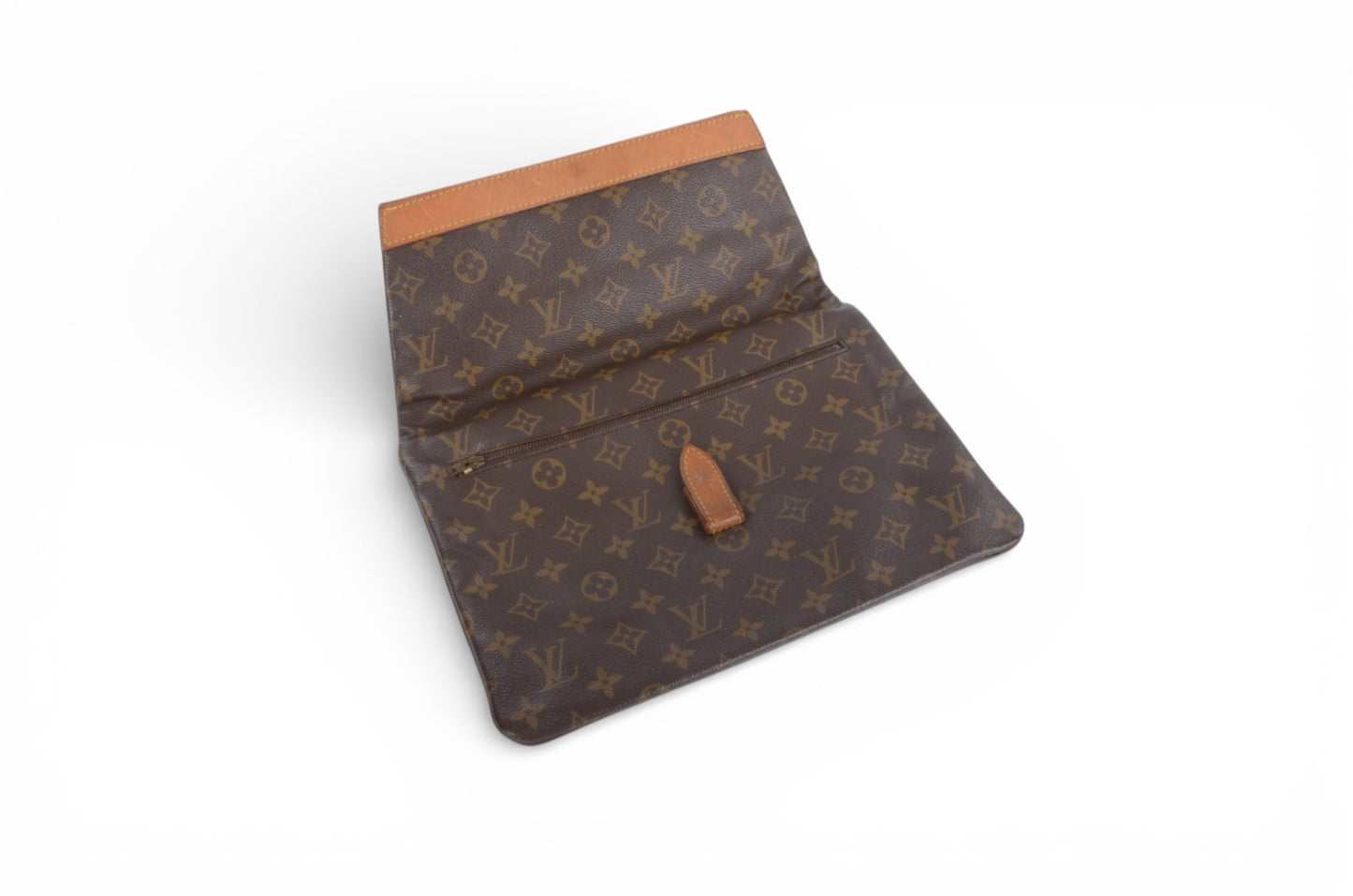 Louis Vuitton Pliant Pliante Pochette Bag Monogram Vintage Crossbody Bag Clutch Canvas Brown Designer Classic