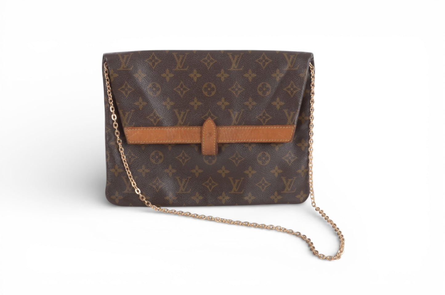 Louis Vuitton Pliant Pliante Pochette Bag Monogram Vintage Crossbody Bag Clutch Canvas Brown Designer Classic