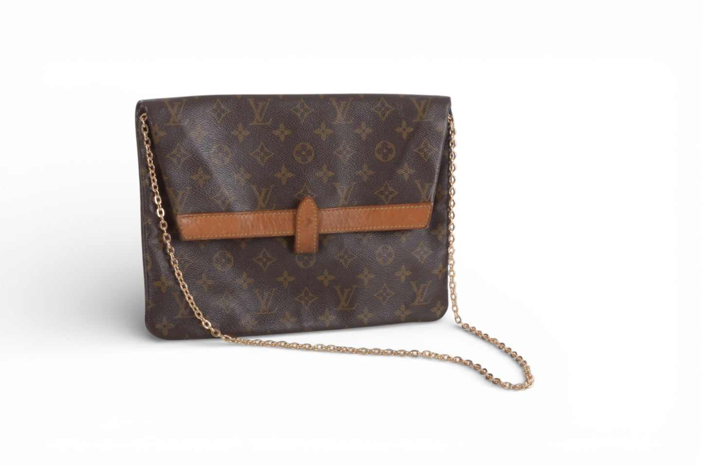 Louis Vuitton Pliant Pliante Pochette Bag Monogram Vintage Crossbody Bag Clutch Canvas Brown Designer Classic