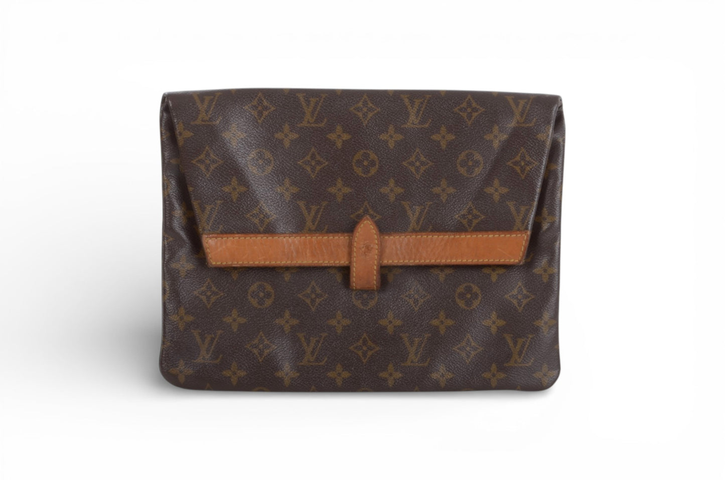 Louis Vuitton Pliant Pliante Pochette Bag Monogram Vintage Crossbody Bag Clutch Canvas Brown Designer Classic