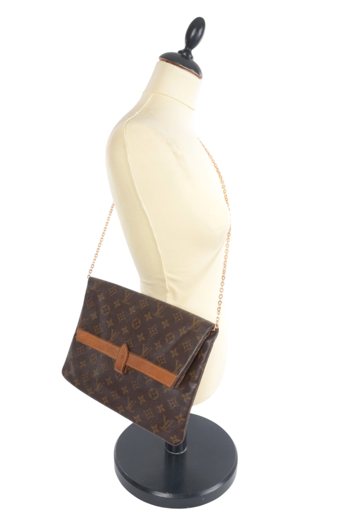 Louis Vuitton Pliant Pliante Pochette Bag Monogram Vintage Crossbody Bag Clutch Canvas Brown Designer Classic