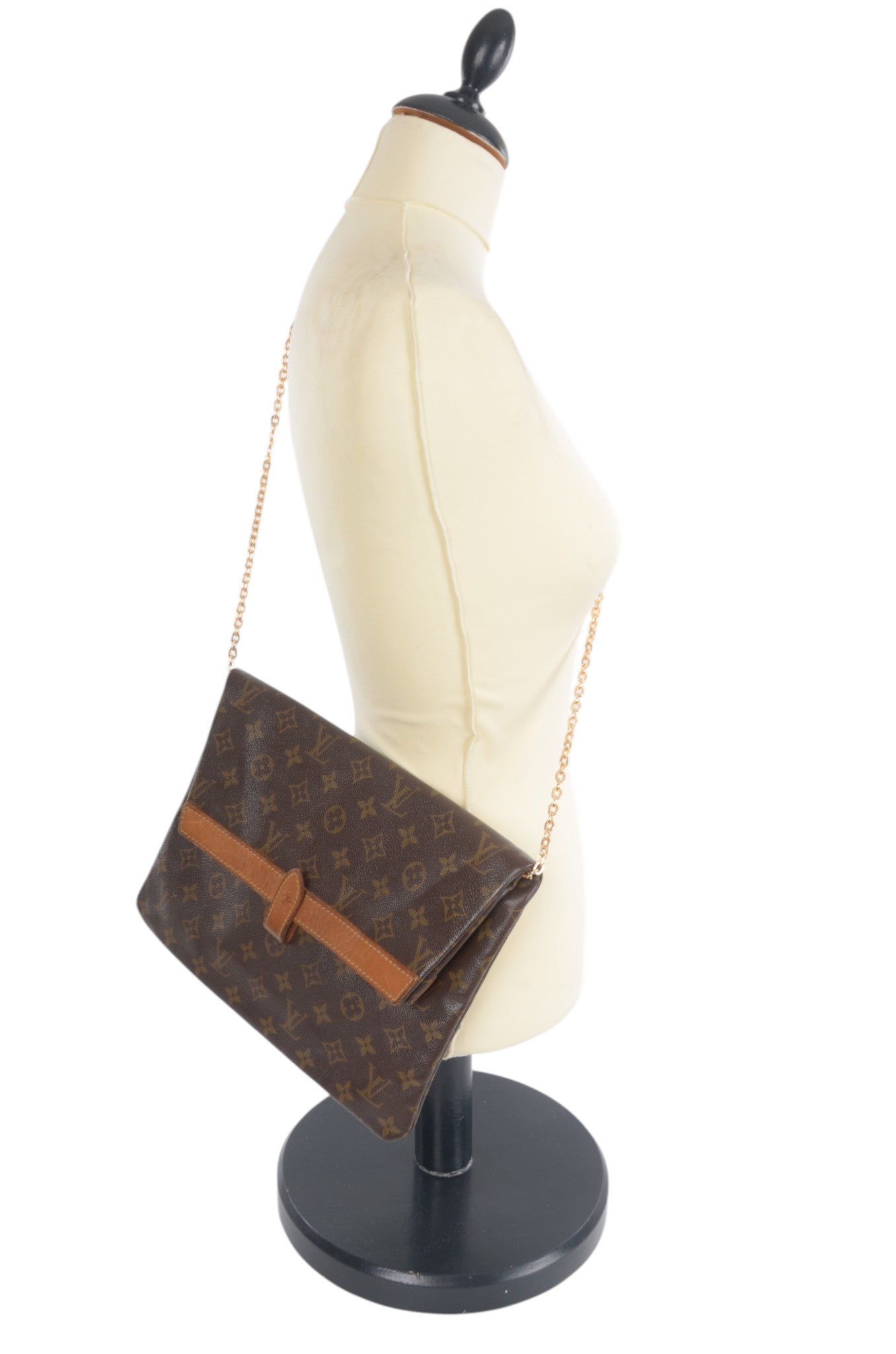 Louis Vuitton Pliant Pliante Pochette Bag Monogram Vintage Crossbody Bag Clutch Canvas Brown Designer Classic
