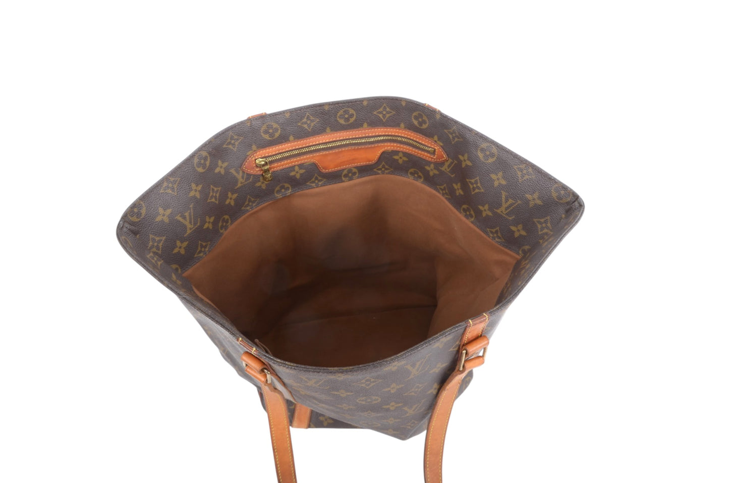 Louis Vuitton Vintage Sac Shopping Tote Shoulder Bag Handbag Monogram Canvas Vintage Designer Classic Authentic