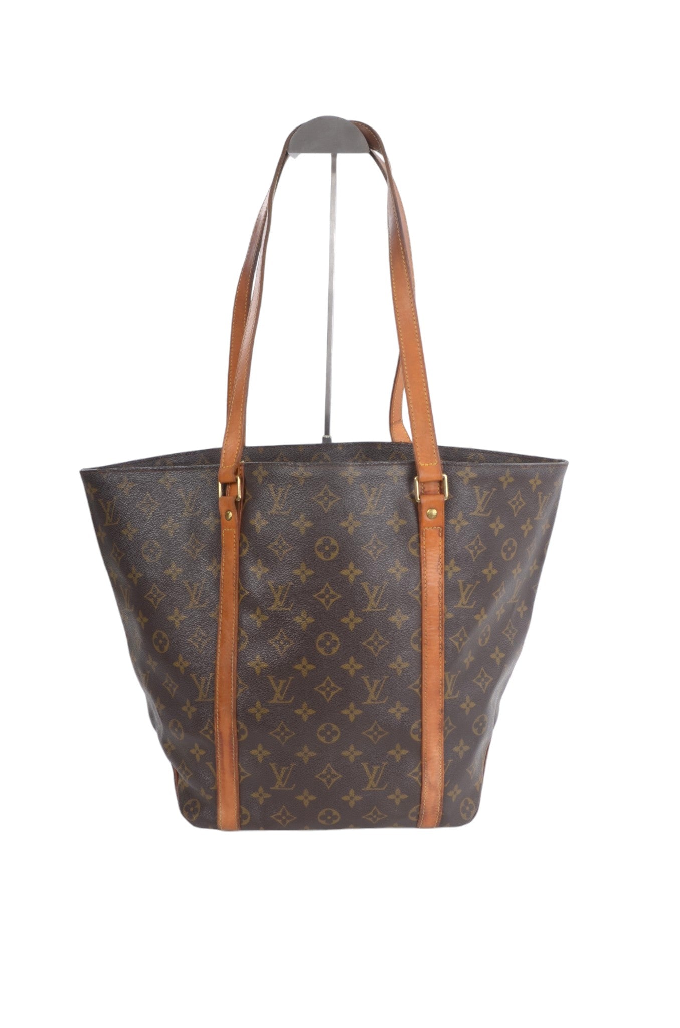 Louis Vuitton Vintage Sac Shopping Tote Shoulder Bag Handbag Monogram Canvas Vintage Designer Classic Authentic
