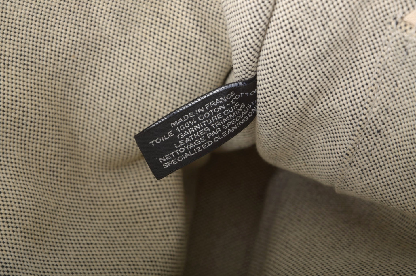 Hermès Fourre-Tout MM Tote Cotton Beige Canvas Herline Bag Handbag Striped Designer Classic