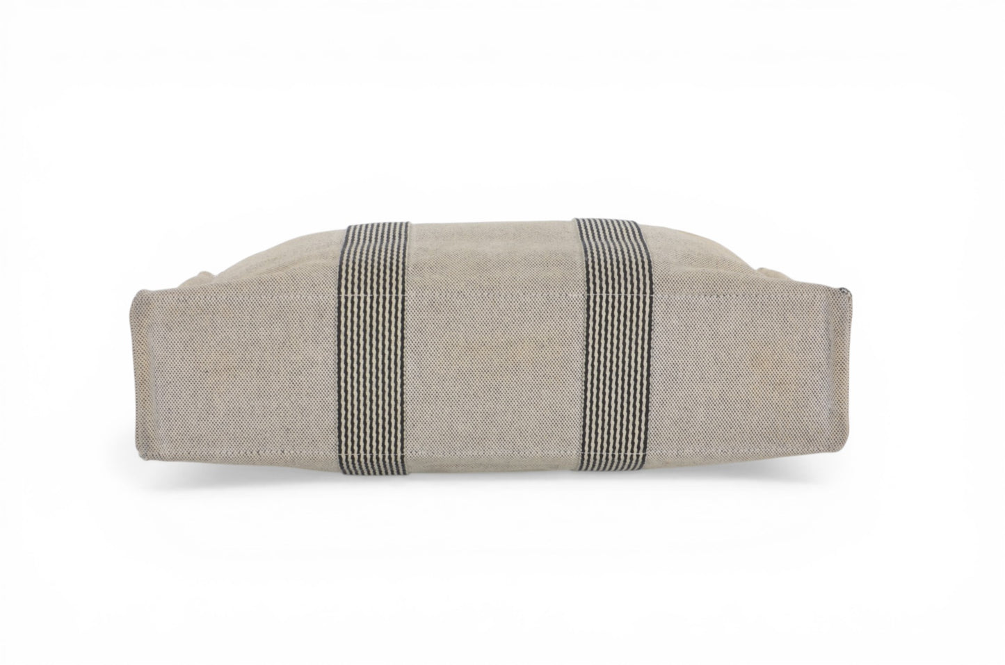 Hermès Fourre-Tout MM Tote Cotton Beige Canvas Herline Bag Handbag Striped Designer Classic