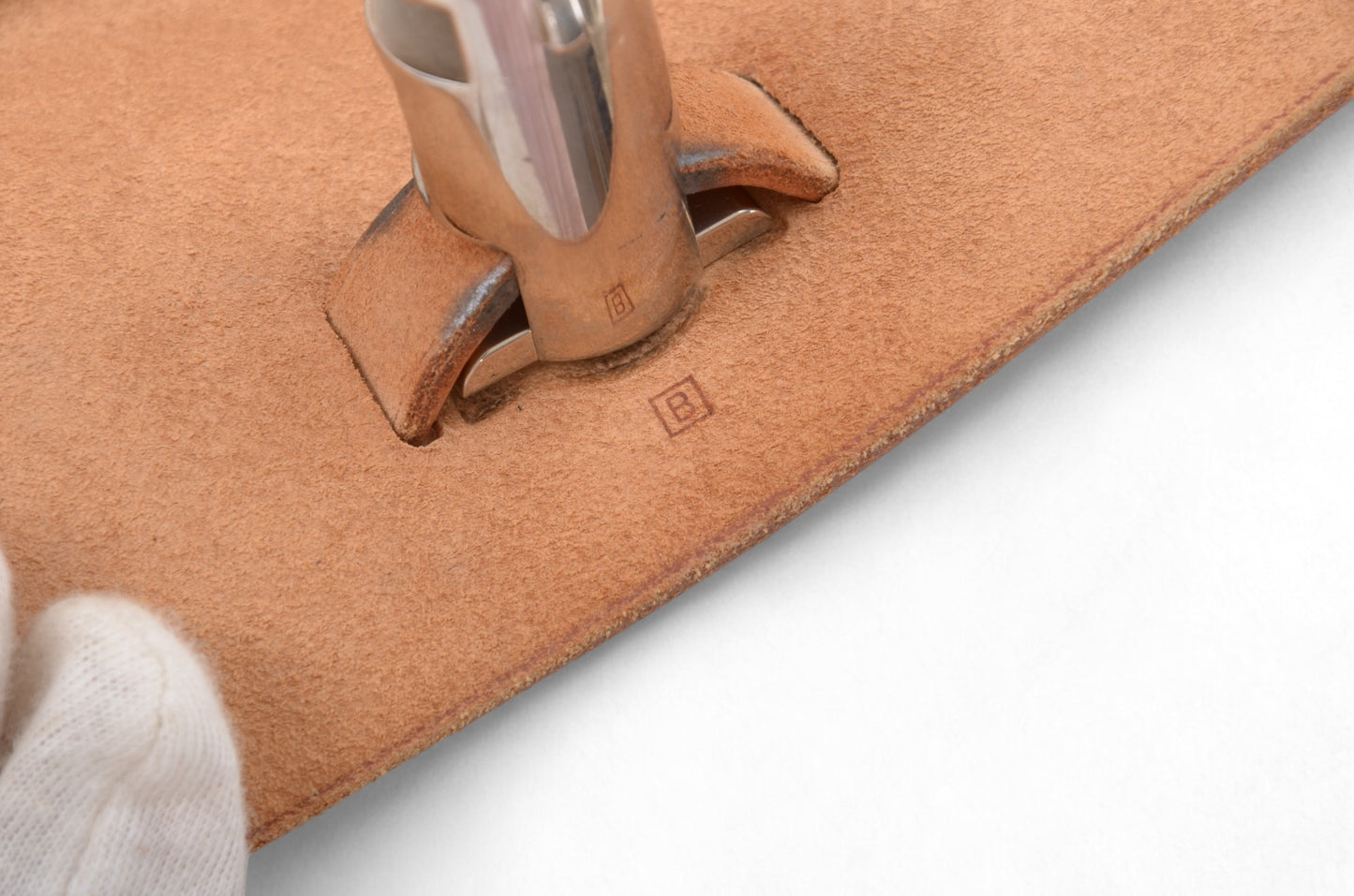 Hermès Herbag Shoulder Bag Engraved 2WAY Crossbody Tote Handbag Leather Beige Brown