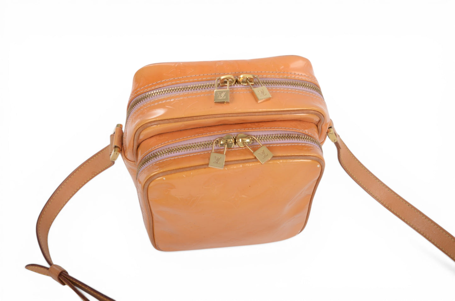 Louis Vuitton Vernis Wooster Crossbody Bag Monogram Vintage Designer Classic Authentic