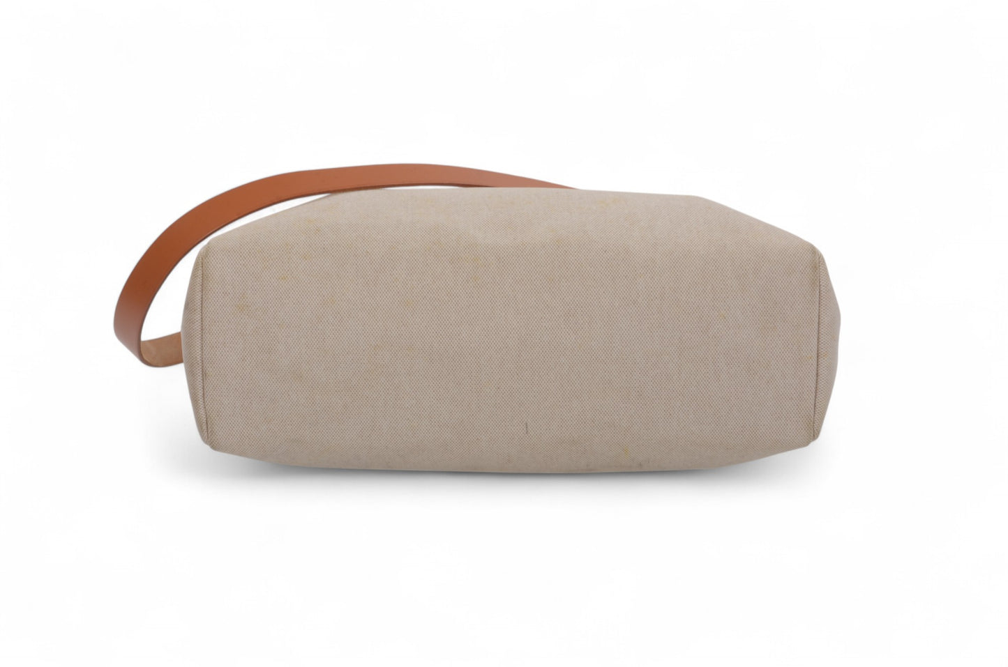 Hermès Herbag Shoulder Bag Engraved 2WAY Crossbody Tote Handbag Leather Beige Brown