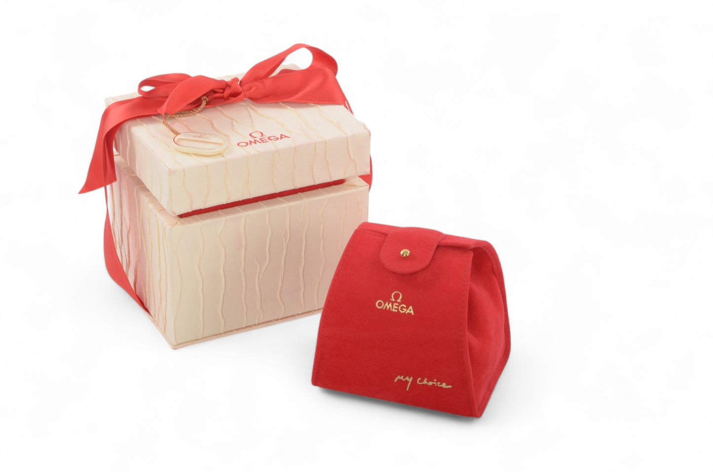 Omega Constellation Mini My Choice Diamond Bezel QZ Shell Dial Ladies Watch