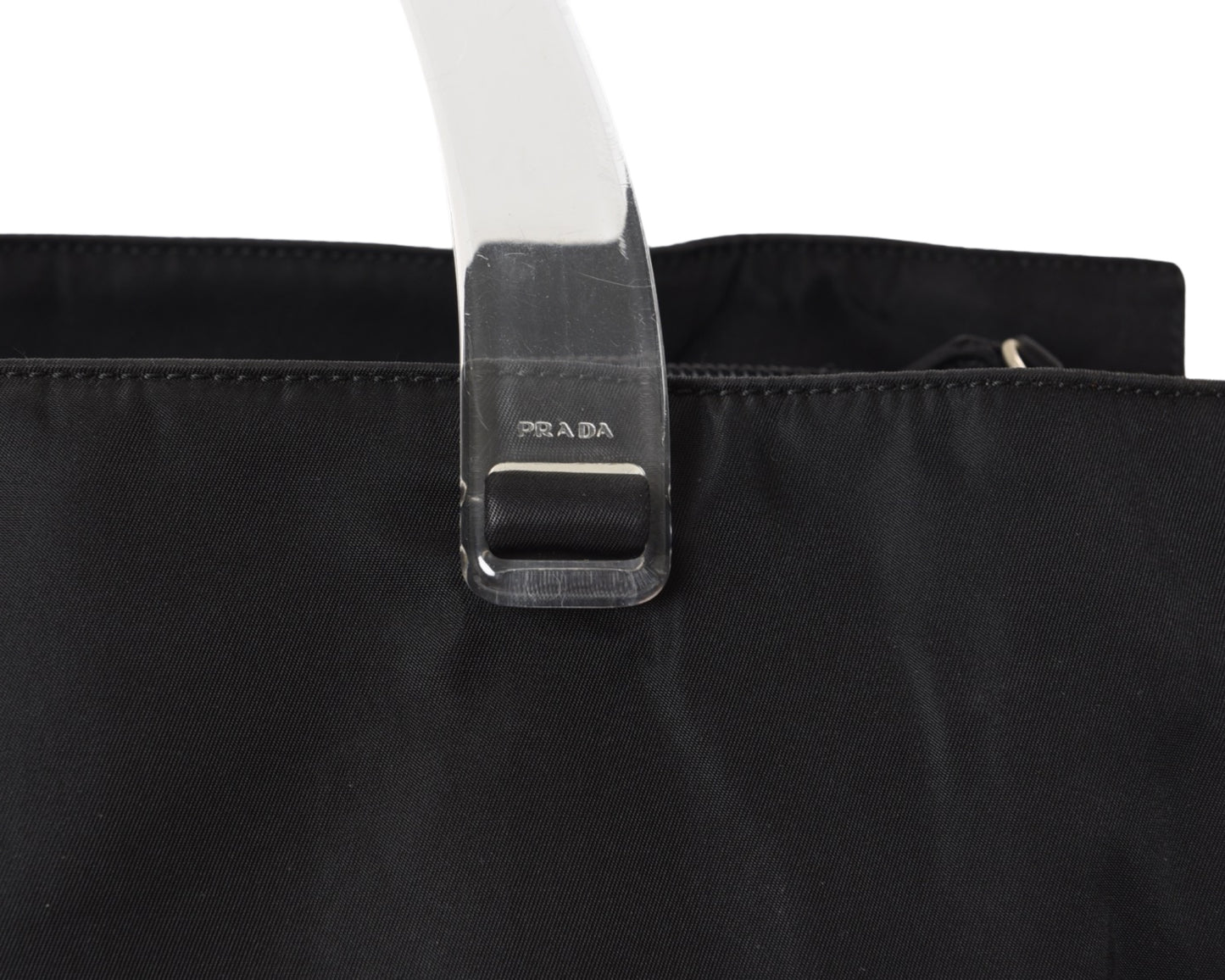 Prada Vintage Black Tessuto Nylon Bag Handbag