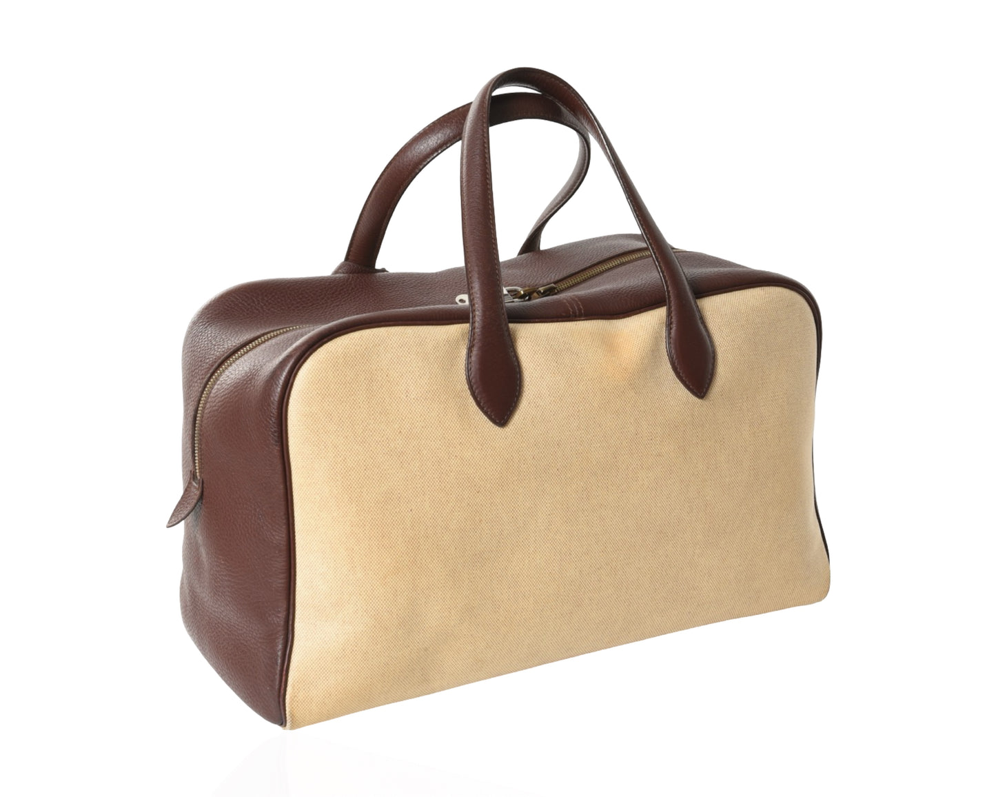 Hermès Victoria 50 Boston Bag Tote Weekend Travel Leather Taurillon Clemence