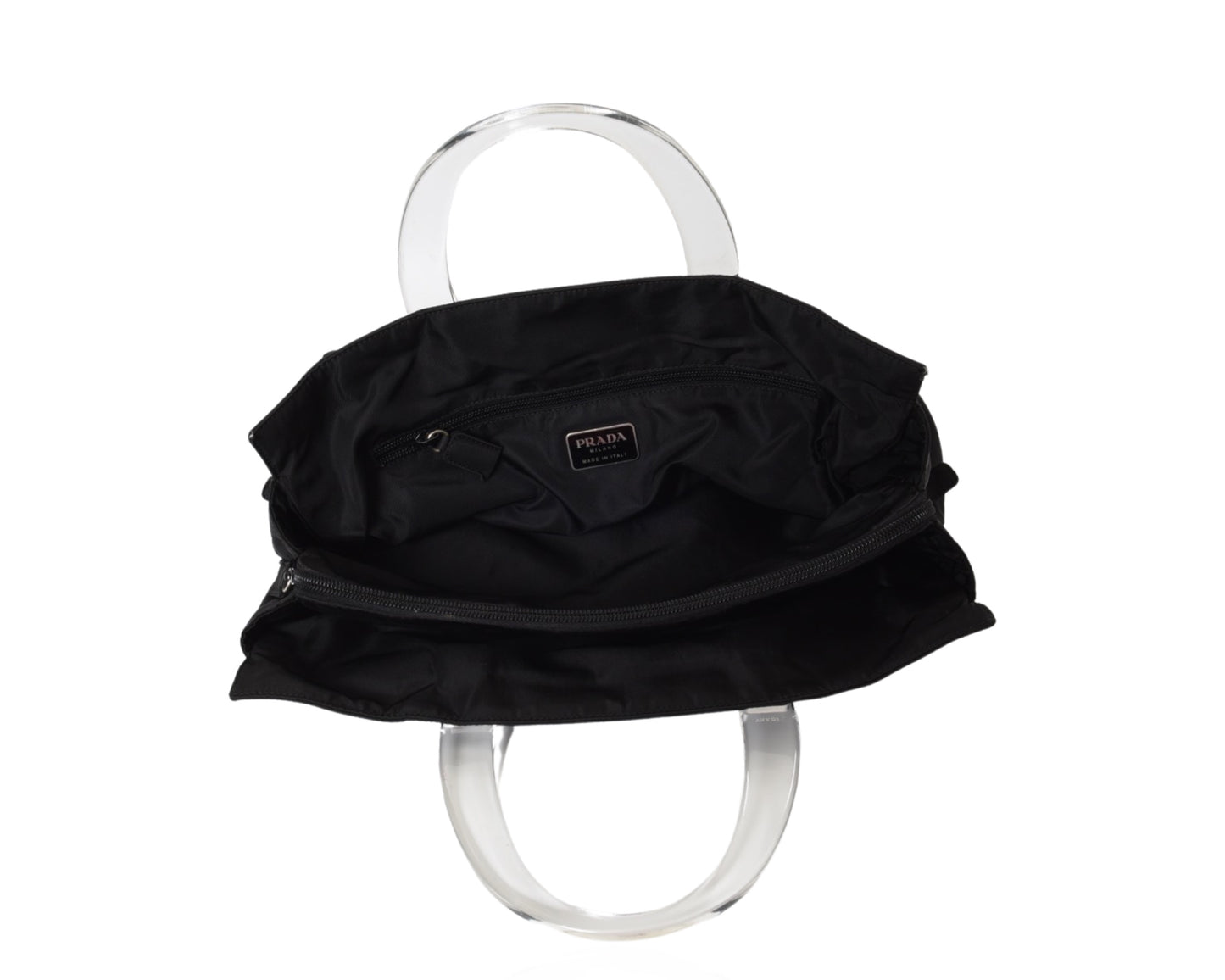 Prada Vintage Black Tessuto Nylon Bag Handbag